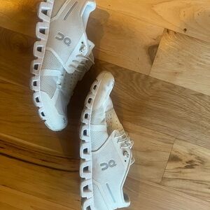 On Running White Sneakers with Cloud Cushioning